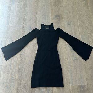 C/MEO Collective off shoulder black dress